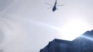 В Дашково-Песочне жители заметили низколетящий вертолет