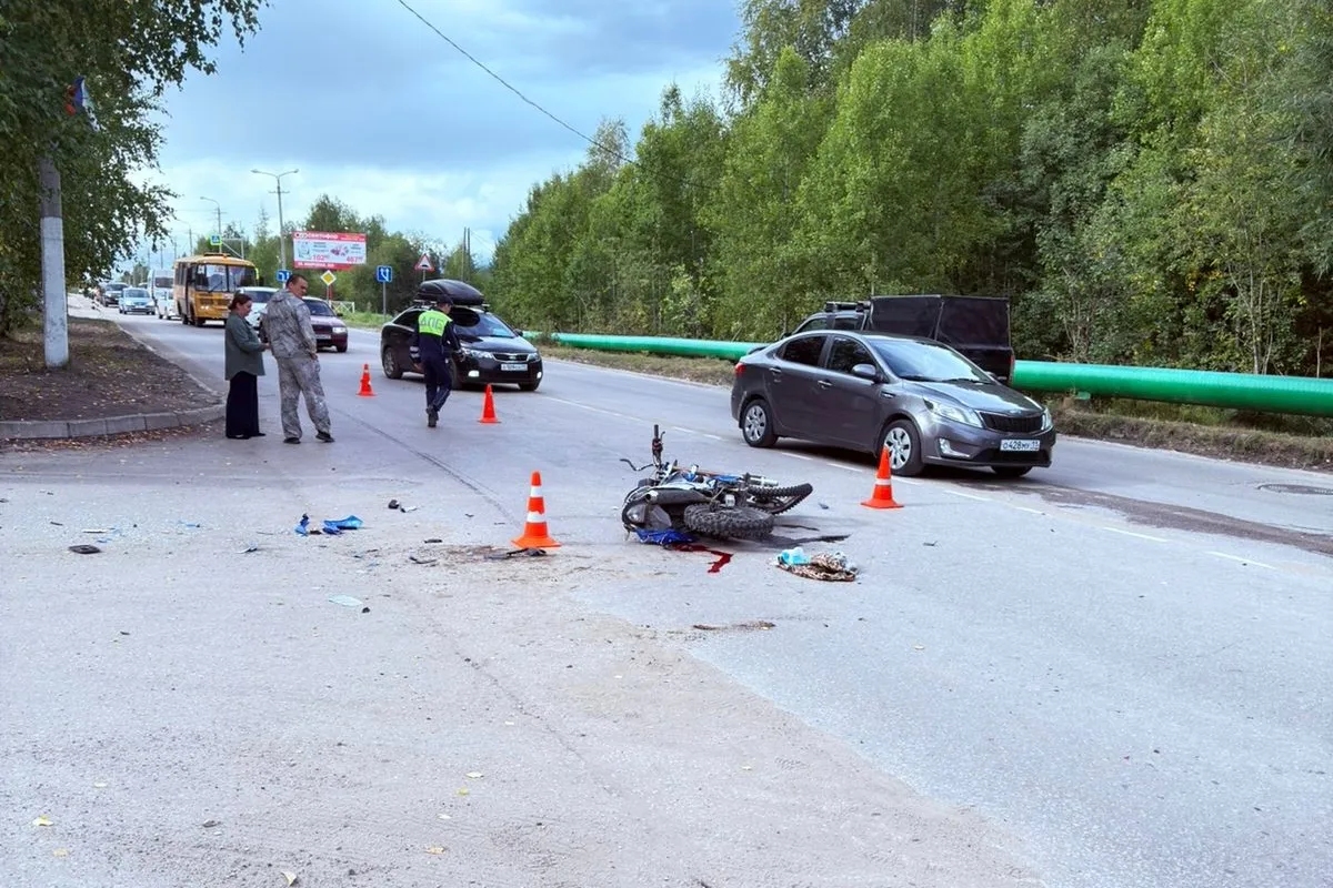 В Коми по вине водителя-автомобилиста погиб подросток на мотоцикле
