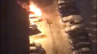 Под Рязанью ночью сгорело три автомобиля