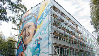 Сыктывкарская школа преобразилась с муралом олимпийского призера