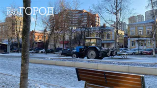 Сегодня ночью в Рязани убирали улицы