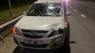 Ночью в Чебоксарах на М-7 около Алатырского шоссе «Ларгус» сбил женщину насмерть