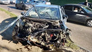 Появилось видео вчерашнего ДТП на Городищенской горке в Брянске