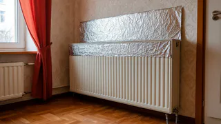 Уже 3 года отапливаю дом с помощью фольги: простой способ с батареями – температура поднимается на 3 градуса, а счета меньше