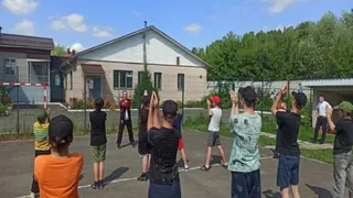 В Удмуртии для воспитанников ЦВСНП провели «Зарядку со стражем порядка»