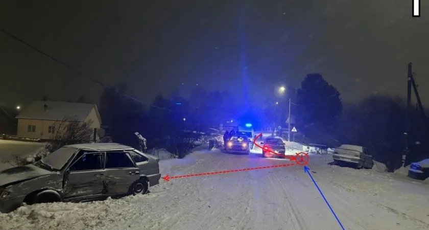 В Коми малоопытная водительница спровоцировала ДТП с 3-мя пострадавшими