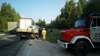 В Рязанской области столкнулись два грузовика, в ДТП пострадали люди