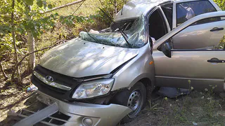 Под Рязанью столкнулись "Лада Гранта" и "Камаз", есть погибший