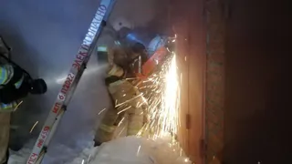 В Касимове загорелся гараж