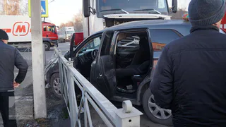 В Шацке грузовик протаранил легковушку