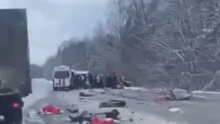 Четыре рязанца пострадали в крупном ДТП в Беларуси