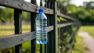 Вешаю бутылку с водой на забор: это помогает избавиться от самой неприятной дачной проблемы