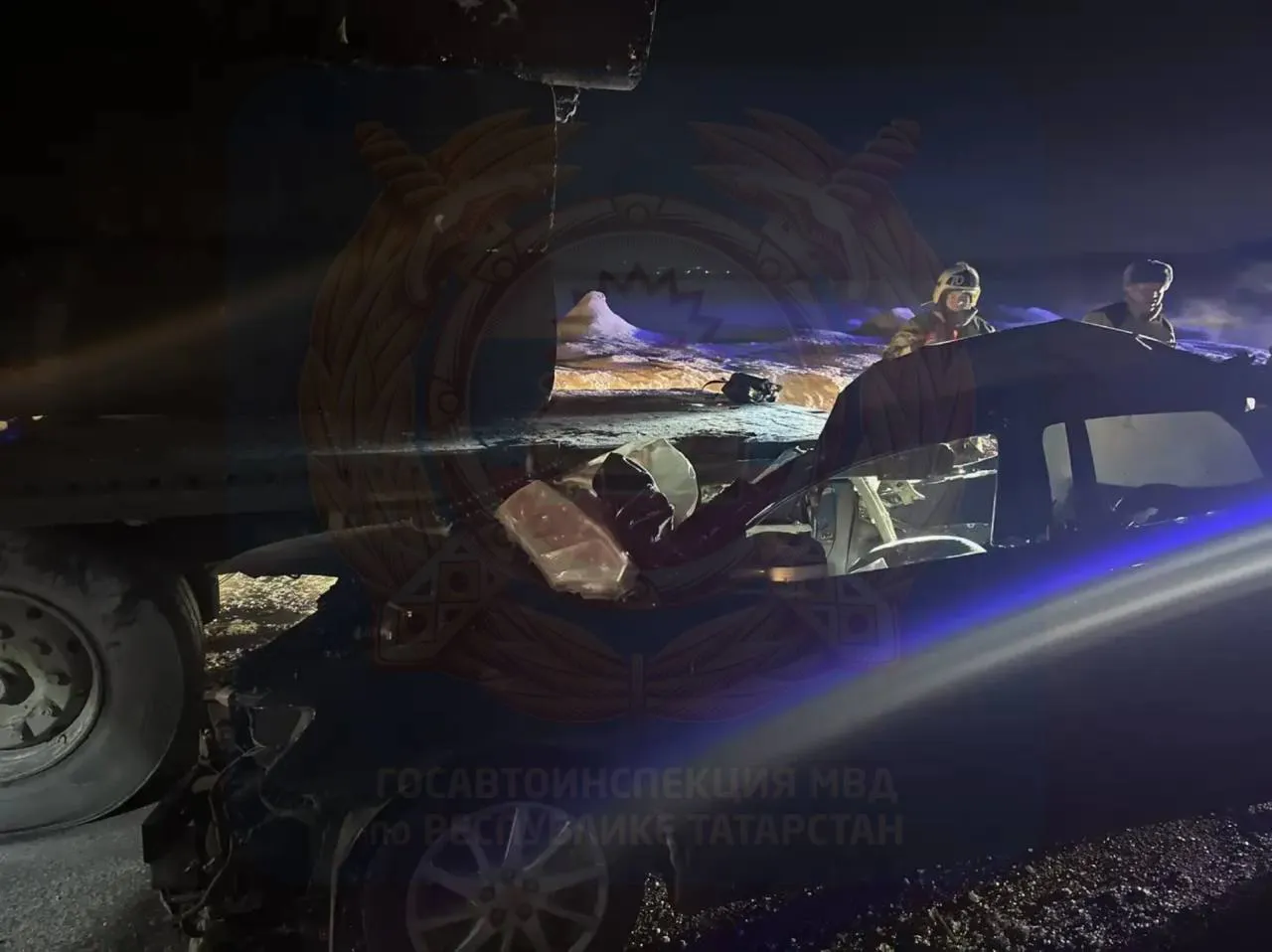 Смертельное ДТП на М‑7 в Татарстане: водитель Toyota погиб в столкновении с грузовиком