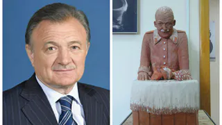 Губернатора Олега Ковалева вылепили из глины
