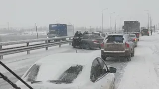 6 марта в Рязань возникли 10-балльные пробки из-за снегопада и массовых аварий
