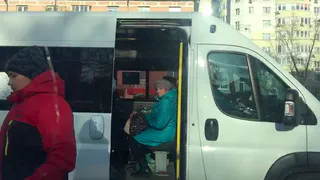 Когда к остановке подъехали 9 маршруток (видео)