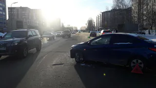 ДТП в Рязани: на Новоселов столкнулись "Хендай" и "Хонда"