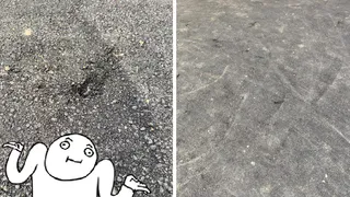 Похоже на хлебушек: как выглядит новый асфальт во дворе Сельских строителей