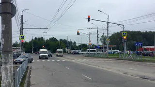 На улице Мервинской поставили новый светофор