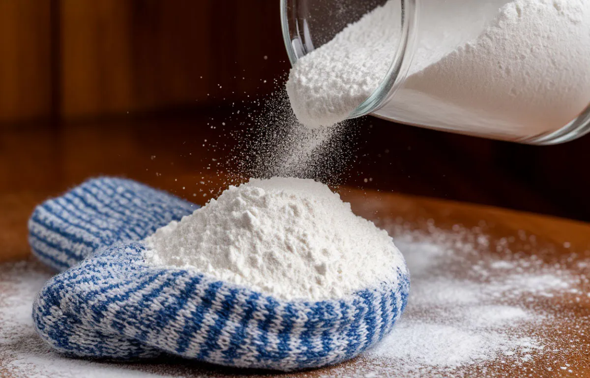 Соду скупаем упаковками: засыпаем ее в носки - легкое действие принесет отличный результат