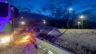 Спасатели ликвидировали последствия ДТП с фурой на Южном объезде Владимира