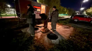 В Чебоксарах прорвало теплотрассу во время запуска отопления