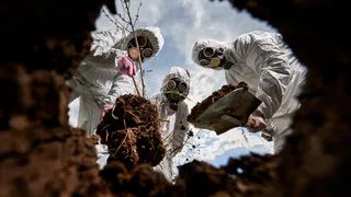 В Пензе извлекли из ямы мертвого человека