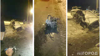 На Северной окружной "Лада Гранта" от удара развалилась на части - водитель погиб