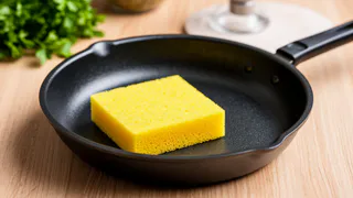 Заливаю 100 г кипятком, и сковородка чище, чем в день покупки: даже вековой нагар махом сойдет