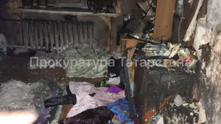 В Бугульме при пожаре в общежитии пострадали двое детей