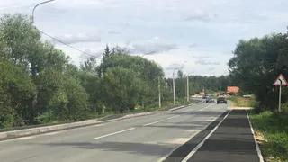 В Александровском районе построили новые тротуары вдоль дороги «Струнино – Площево»