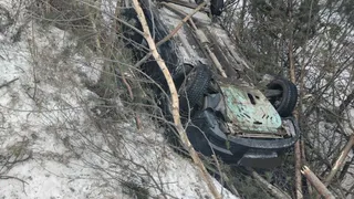 В Коврове перевернулся автомобиль, люди в нём оказались заблокированы