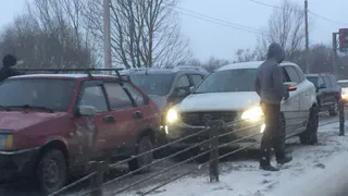 На Северной окружной произошло массовое ДТП