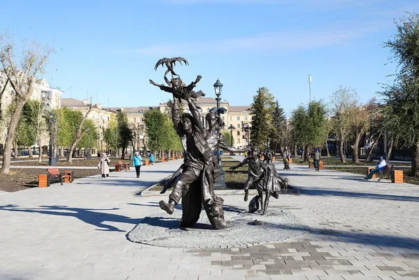 В Магнитогорске состоялось торжественное открытие обновлённого сквера Металлургов