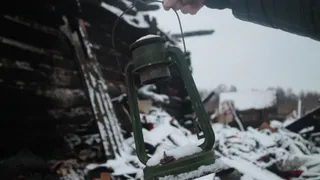 В Рязанской области сгорела деревянная баня