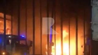 В центре Рязани сгорел грузовой автомобиль