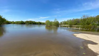 На Оке вновь затопило причал и дорогу у Орешка: из-за дождей?