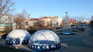 На Лыбедском бульваре  установили геокупол