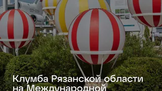 На выставке «Россия» в Москве представили клумбу от Рязанской области