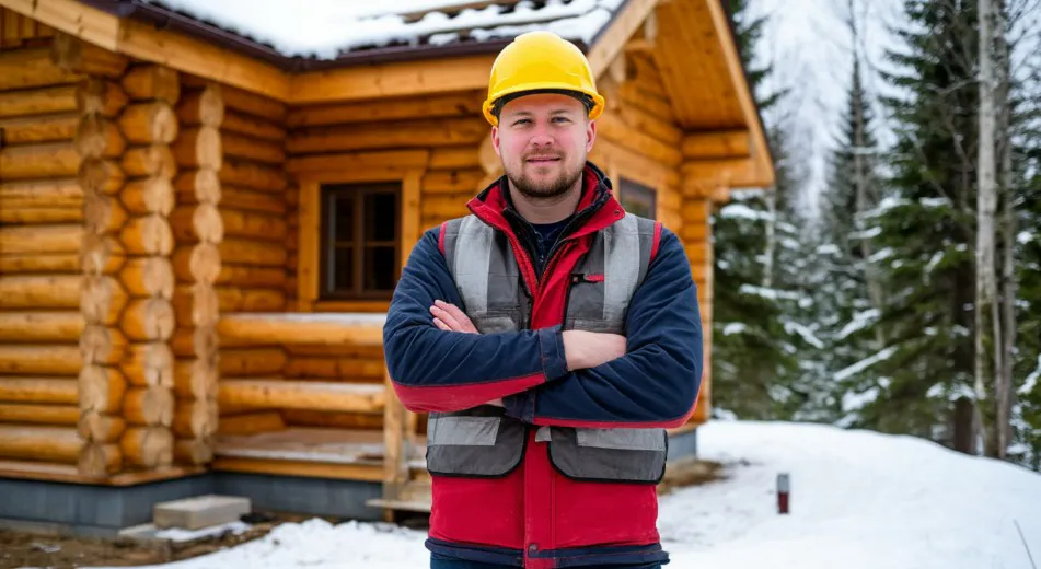 В России срубы конопатят 3 раза, а в Канаде просто вбивают гвоздь: нет сквозняка и усадка не нужна. Берите на заметку