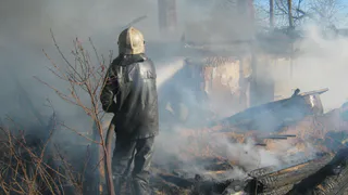 В Старожиловском районе дотла сгорел жилой дом