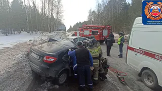 В Татарстане автоледи под знак «Обгон запрещен» вылетела на встречку