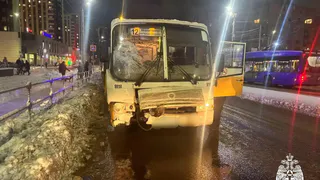 В ДТП с участием маршрутки пострадали две девочки