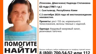 В Коми внезапно пропала 63-летняя пенсионерка