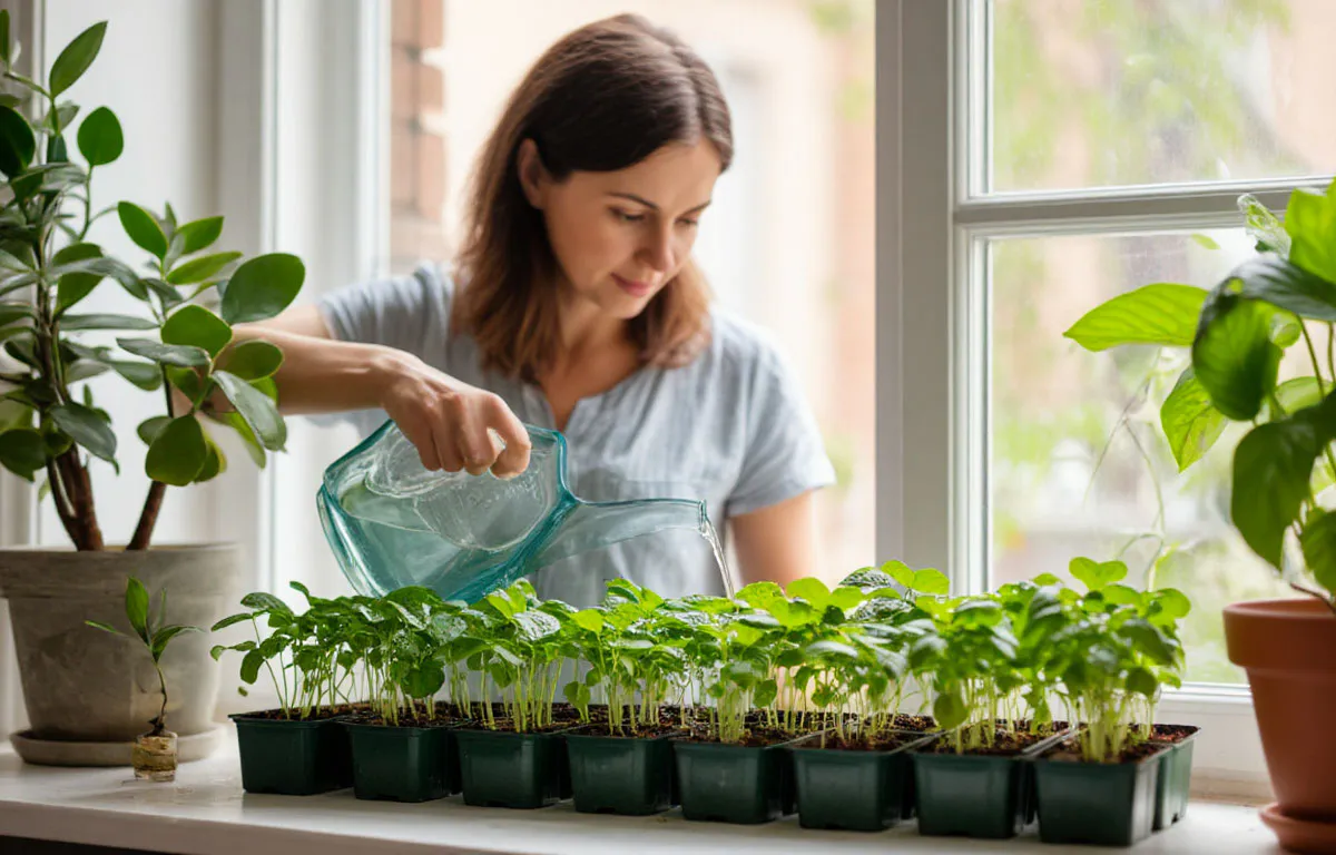 Заменил 50 стаканчиков рассады на подзимний посев — и получил 2 свободных окна: теперь весной не страдаю от нехватки места