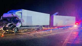 В Сасовском районе столкнулись два грузовика