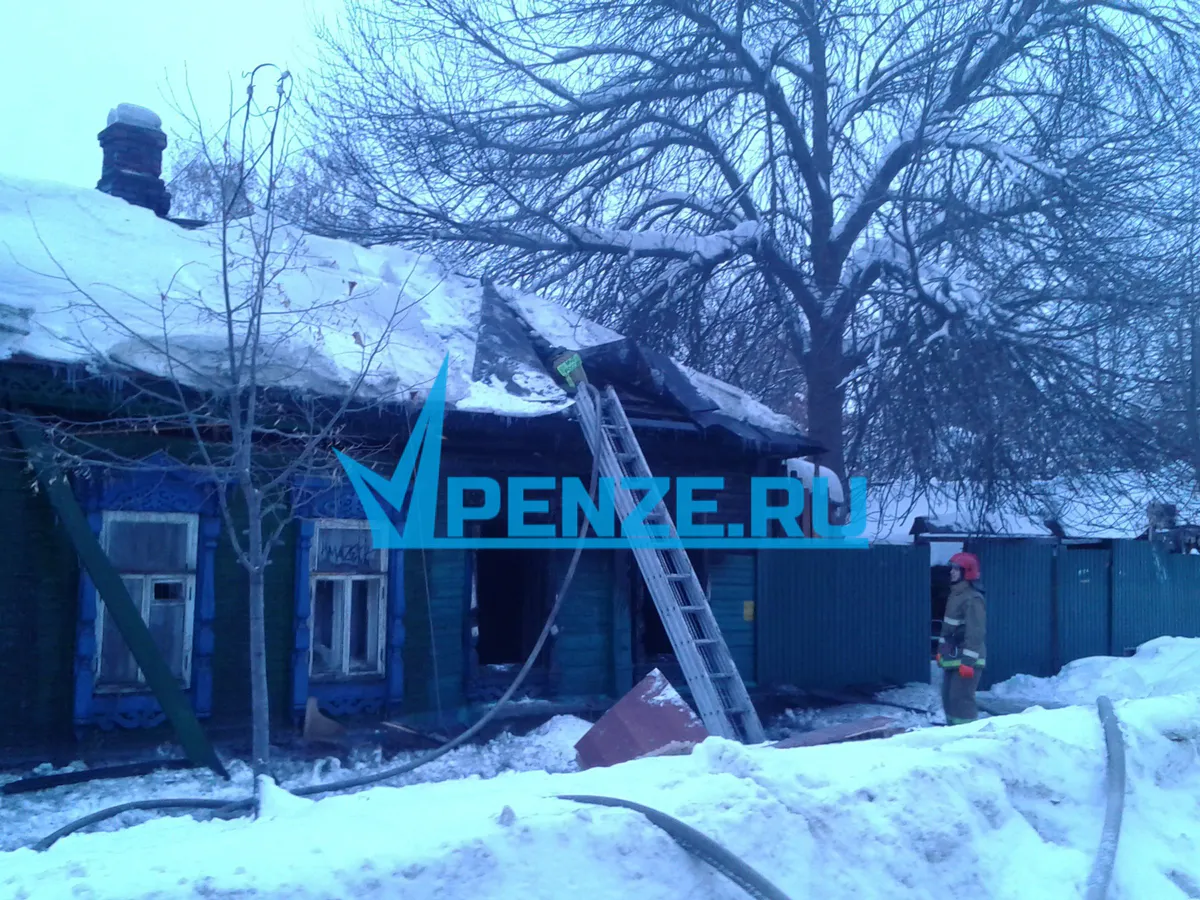 Крупный пожар унес жизнь пожилой женщины в Сердобске