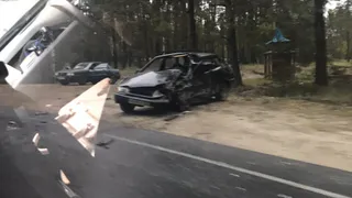 Под Рязанью столкнулись "Волга" и "четырнадцатая"