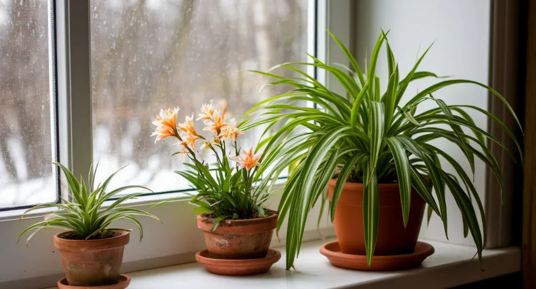 Ставлю 2 цветка у окна в декабре - и до лета сплю спокойно: нет ни сырости, ни луж на подоконнике - берите на заметку