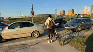 В Рязани водитель иномарки сбил велосипедиста на перекрестке